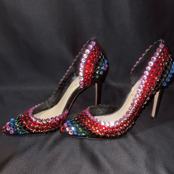 Jessica Simpson Multicolor Embellished Heels